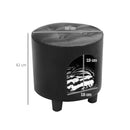 Sgabello Cuccia con cuscino per cane gatto nero 39x39x42 cm 