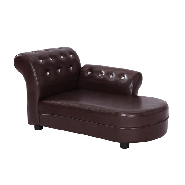 Canapé Chaise Longue Pouf pour Animaux Marron 82,5x45x41,5 cm sconto