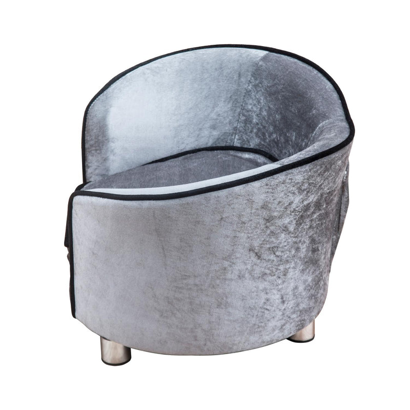 Divano di Lusso per Animali Domestici grigio 69x49x38 cm 