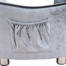 Divano di Lusso per Animali Domestici grigio 69x49x38 cm 