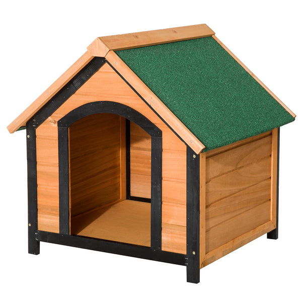 prezzo Niche pour chien d'extérieur en bois naturel 76x65x64 cm