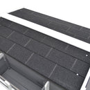 Cuccia da Esterno Rialzata con Balconcino e Tetto Impermeabile in Legno Grigio 83x66.5x74.7 cm 