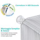 Armadio Guardaroba Scarpiera Modulare 5 Vani Bianco 49x37x108 cm 