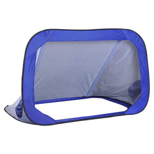 online Filet de Football Pop Up Pliable pour Enfants avec Sac Bleu 184x124x115 cm