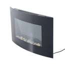 Camino Elettrico da Incasso 88.5x56 cm 1000/2000W con Vetro 