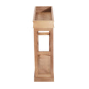 Cantinetta Portabottiglie 24 Alloggi in Legno 70x22.5x70 cm Naturale 