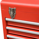 Carrello Porta Attrezzi da Officina con Cassetti Rosso 45.9x28x94 cm 