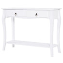 Tavolo Consolle per Ingresso Bianco Opaco 100x33x76 cm 