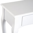Tavolo Consolle per Ingresso Bianco Opaco 100x33x76 cm 