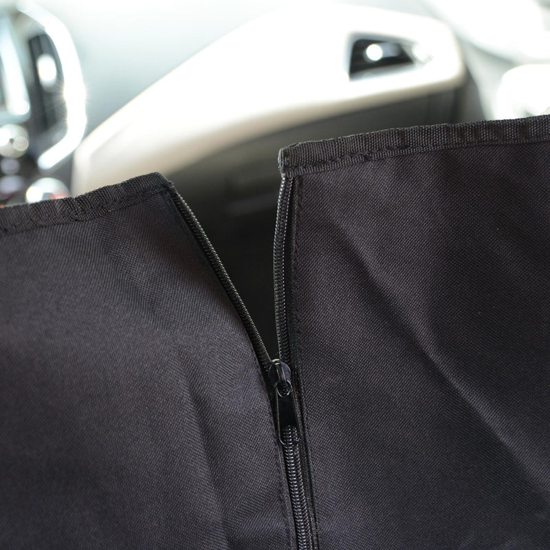 Coprisedile Auto per Animali in Poliestere 148x140 cm Nero 