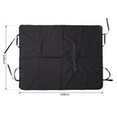 Coprisedile Auto per Animali in Poliestere 148x140 cm Nero 