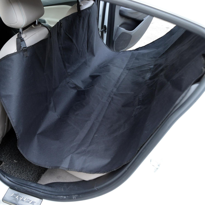 Coprisedile Auto per Animali in Poliestere 148x140 cm Nero 