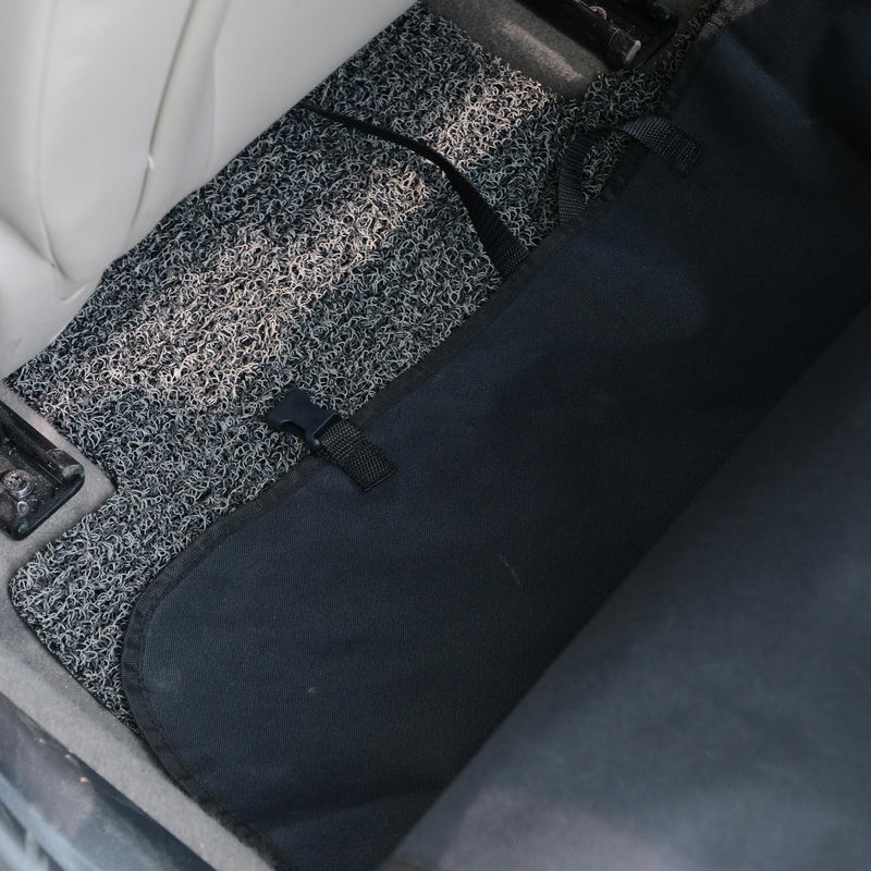 Coprisedile Auto per Animali in Poliestere 148x140 cm Nero 