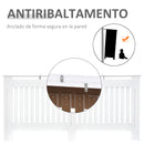 Copritermosifone in Legno MDF Bianco 172x19x81 cm 