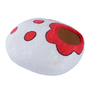 Cuccia per Gatti in Lana Bianco e Rosso Ø35x20 cm 