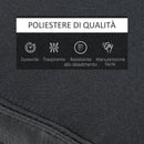 Cuscino per Sdraio Lettino Prendisole da Giardino Grigio 198x53x5 cm 