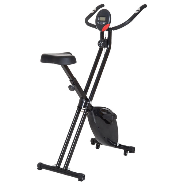 prezzo Vélo d'appartement pliable avec écran et 8 niveaux de résistance Noir