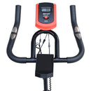 Cyclette per Allenamento Aerobico con Display LCD Nero e Rosso 