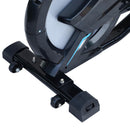 Cyclette Professionale con Seduta regolabile Nero e Blu 