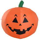 Zucca Gonfiabile per Halloween con Luci LED Arancione 120 cm 