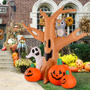 Decorazione Halloween Albero Gonfiabile con Zucche 