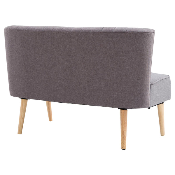 online Canapé 2 places style nordique gris clair 117x56,5x77 cm