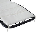 Sedia Dondolo Pensile Relax Chaise Longue di Lusso con Tettuccio Crema 