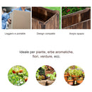 Fioriera Box Rettangolare per Piante in Legno di Abete 70x35x30 cm 