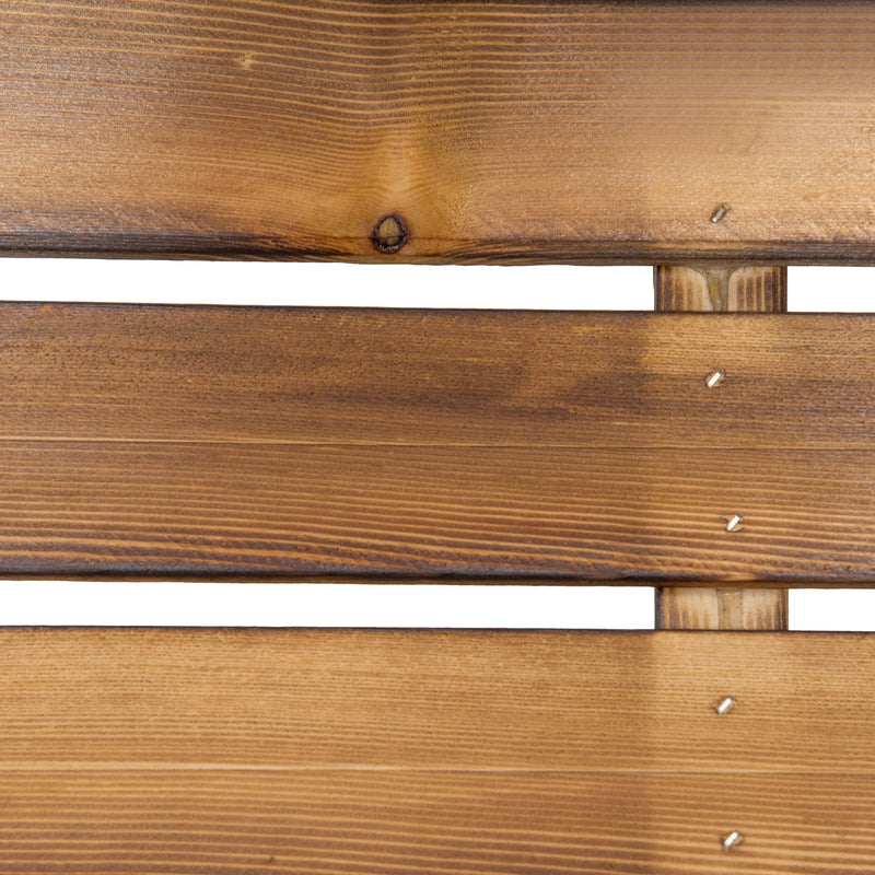 Fioriera Box Rettangolare per Piante in Legno di Abete 70x35x30 cm 