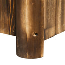 Fioriera Box Rettangolare per Piante in Legno di Abete 70x35x30 cm 