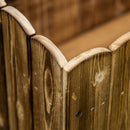 Fioriera Box Rettangolare per Piante in Legno di Abete 80x33x30 cm 