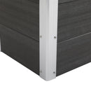 Fioriera Vaso per Piante e Colture in Legno e Plastica Grigio 150x50x50 cm 