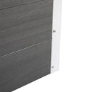 Fioriera Vaso per Piante e Colture in Legno e Plastica Grigio 150x50x50 cm 