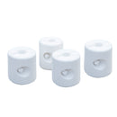 Set 4 Pezzi Base per Gazebo Riempibili 9 Kg x 4 Bianco 