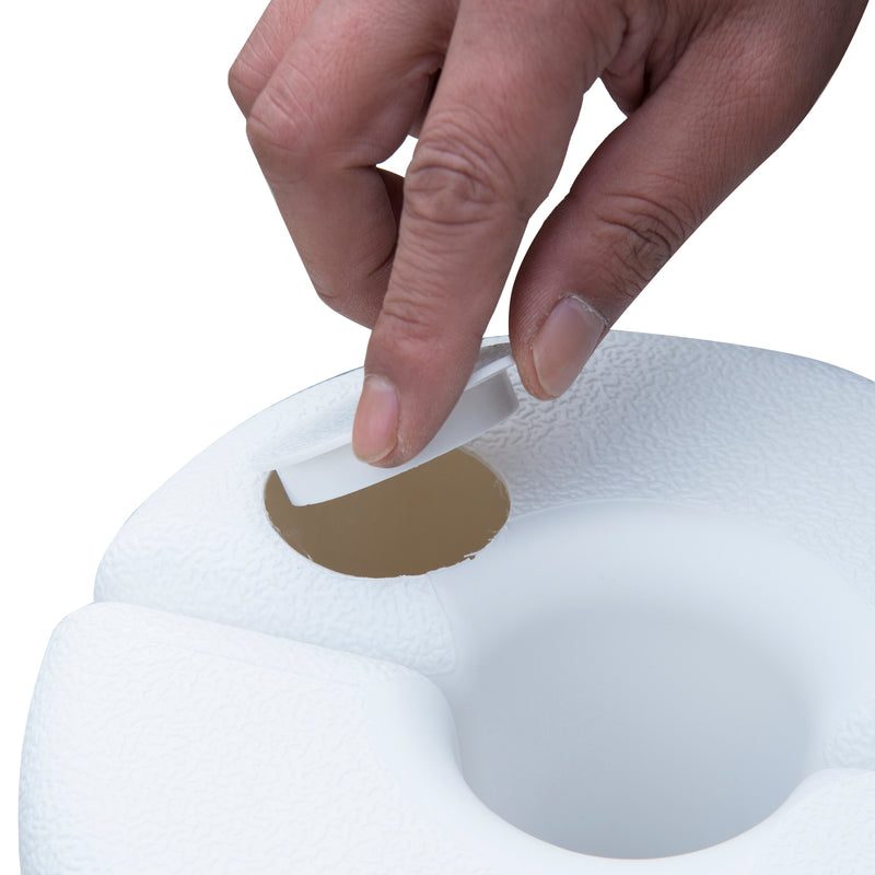 Set 4 Pezzi Base per Gazebo Riempibili 9 Kg x 4 Bianco 