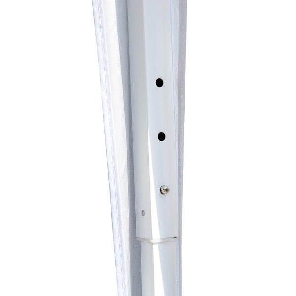 prezzo Tonnelle de Jardin 3x3m en Acier Pliante Tissu Oxford Blanc