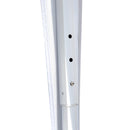 Gazebo da Giardino 3x3m in Acciaio Pieghevole Tessuto Oxford Bianco 