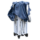 Gazebo da Giardino 2.5x2.5m in Acciaio Pieghevole Tessuto Oxford Blu 