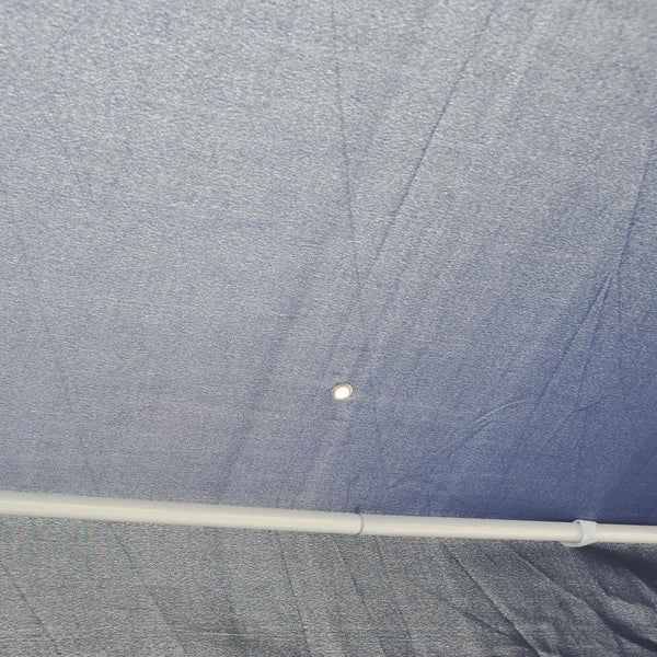 online Tonnelle de jardin 1,95x2,5x1,97m en fer avec 6 moustiquaires bleues et blanches