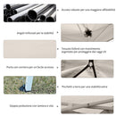 Gazebo da Giardino 3x3m in Acciaio Pareti Rimovibili Tessuto Oxford Crema 