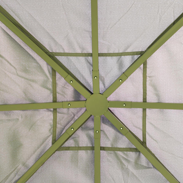 Tonnelle de jardin 3x3m en acier noir acquista