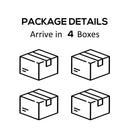 Gazebo da Giardino 3x3.6x2.65m in Alluminio e Policarbonato Tendone Lusso 