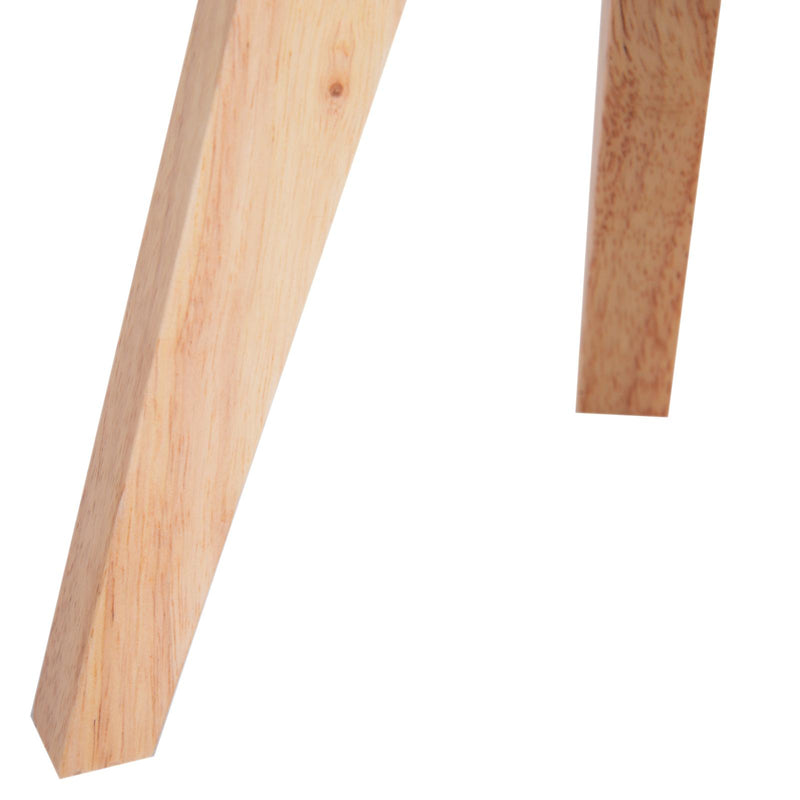 Lampada da Comodino Abat Jour in Legno Rovere e Tessuto Beige 