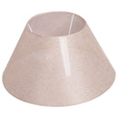Lampada da Comodino Abat jour in Corda di Canapa Beige 40x40x65 cm 