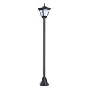Lampione da Giardino Led a Energia Solare Nero 120 cm 