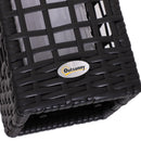 Lampada LED da Giardino con Copertura in Rattan Sintetico Caffè 17x17x68 cm 