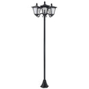 Lampione da Giardino Led a Energia Solare Nero 182.5 cm 