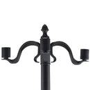 Lampione da Giardino Led a Energia Solare Nero 182.5 cm 