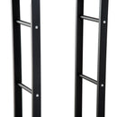 Portalegna Legnaia in Ferro 40x25x100 cm da Interno Max 100Kg  Nero