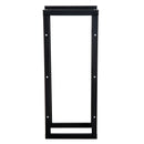 Portalegna Legnaia in Ferro 40x25x100 cm da Interno Max 100Kg  Nero